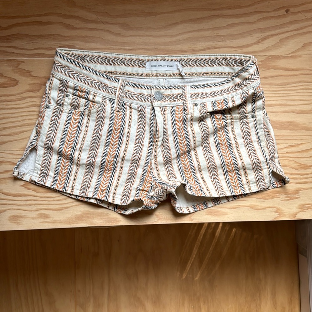 Isabel Marant pocket shorts 38 hip 97% cotton pattern print